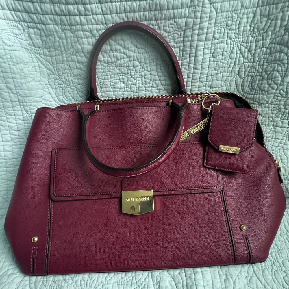 Steve Madden Fuchsia Satchel Bag - Picture 3 of 8